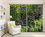 3D Green Plant Wall Curtains and Drapes LQH A600- Jess Art Decoration