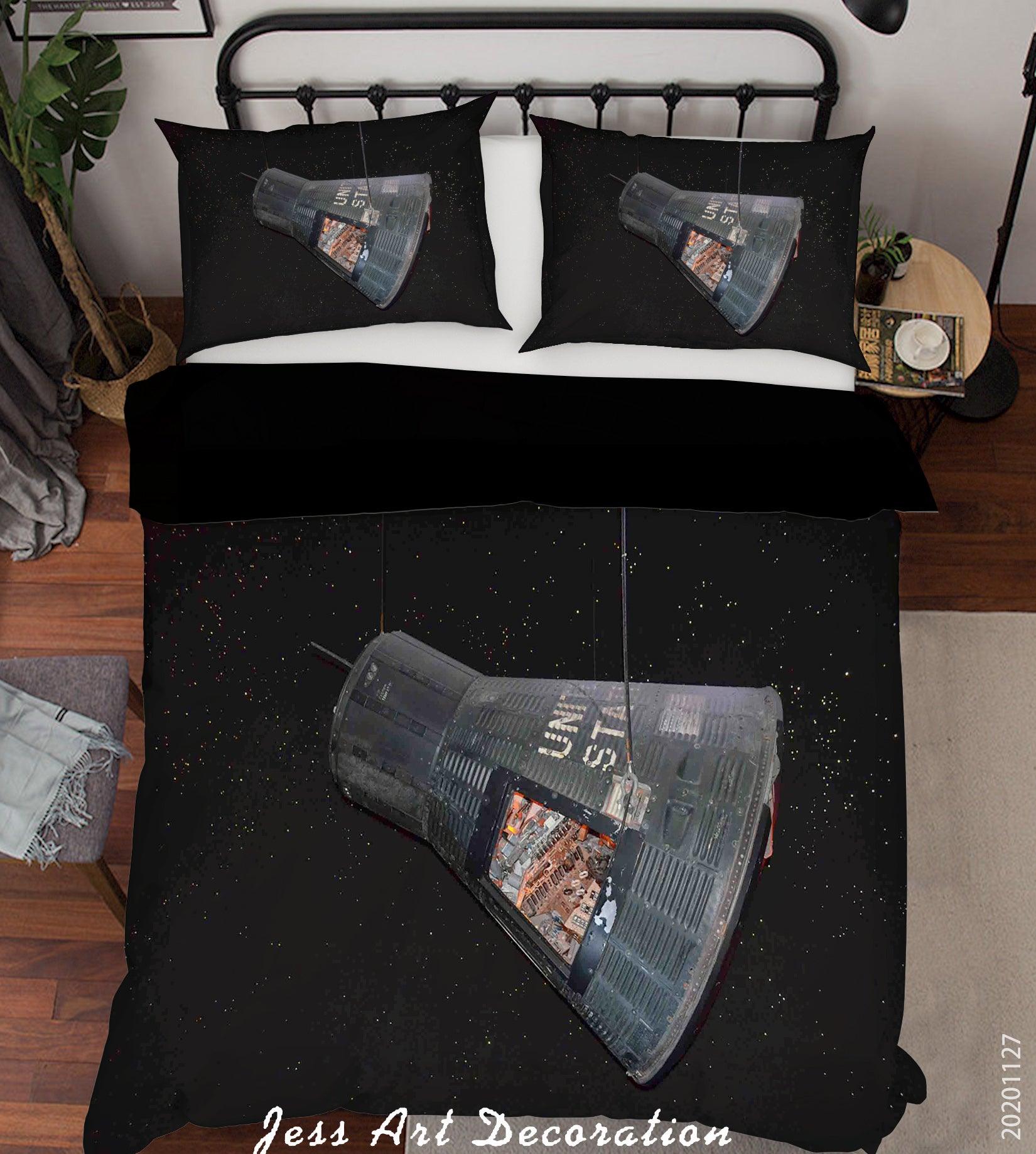 3D Abstract Jeremy Straub Black Quilt Cover Set Bedding Set Duvet Cover Pillowcases LXL- Jess Art Decoration