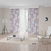 3D Hand Drawn Floral Pattern Curtains and Drapes LQH 7- Jess Art Decoration