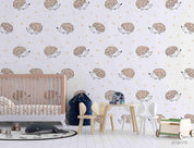 3D Cartoon Animal Hedgehog Wall Mural Wallpaper LQH 170- Jess Art Decoration