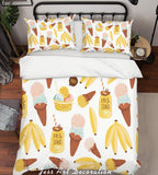 3D Color Ice Cream Fruits Quilt Cover Set Bedding Set Pillowcases  28- Jess Art Decoration