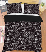 3D Abstract Funny Illustration Doodle Quilt Cover Set Bedding Set Duvet Cover Pillowcases 21- Jess Art Decoration