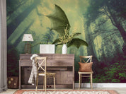 3D Ancient Forest Dinosaur Animal Wall Mural Wallpaper LQH 284- Jess Art Decoration