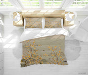 3D Chinese Floral Painting Quilt Cover Set Bedding Set Duvet Cover Pillowcases 242- Jess Art Decoration