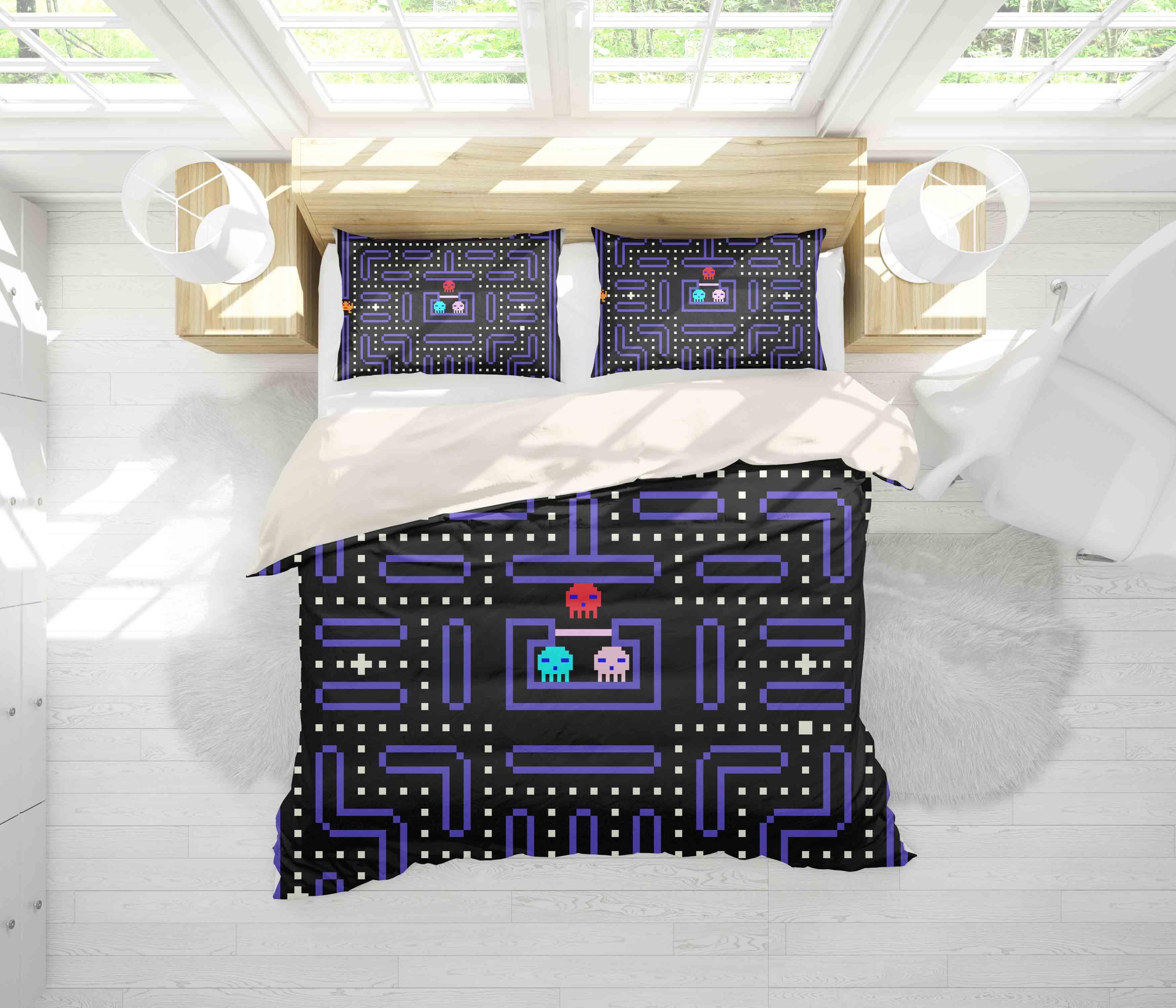 3D Purple Game Quilt Cover Set Bedding Set Pillowcases 37- Jess Art Decoration