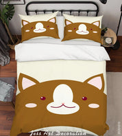 3D Cartoon Cute Animal Mouse Quilt Cover Set Bedding Set Duvet Cover Pillowcases WJ 9528- Jess Art Decoration