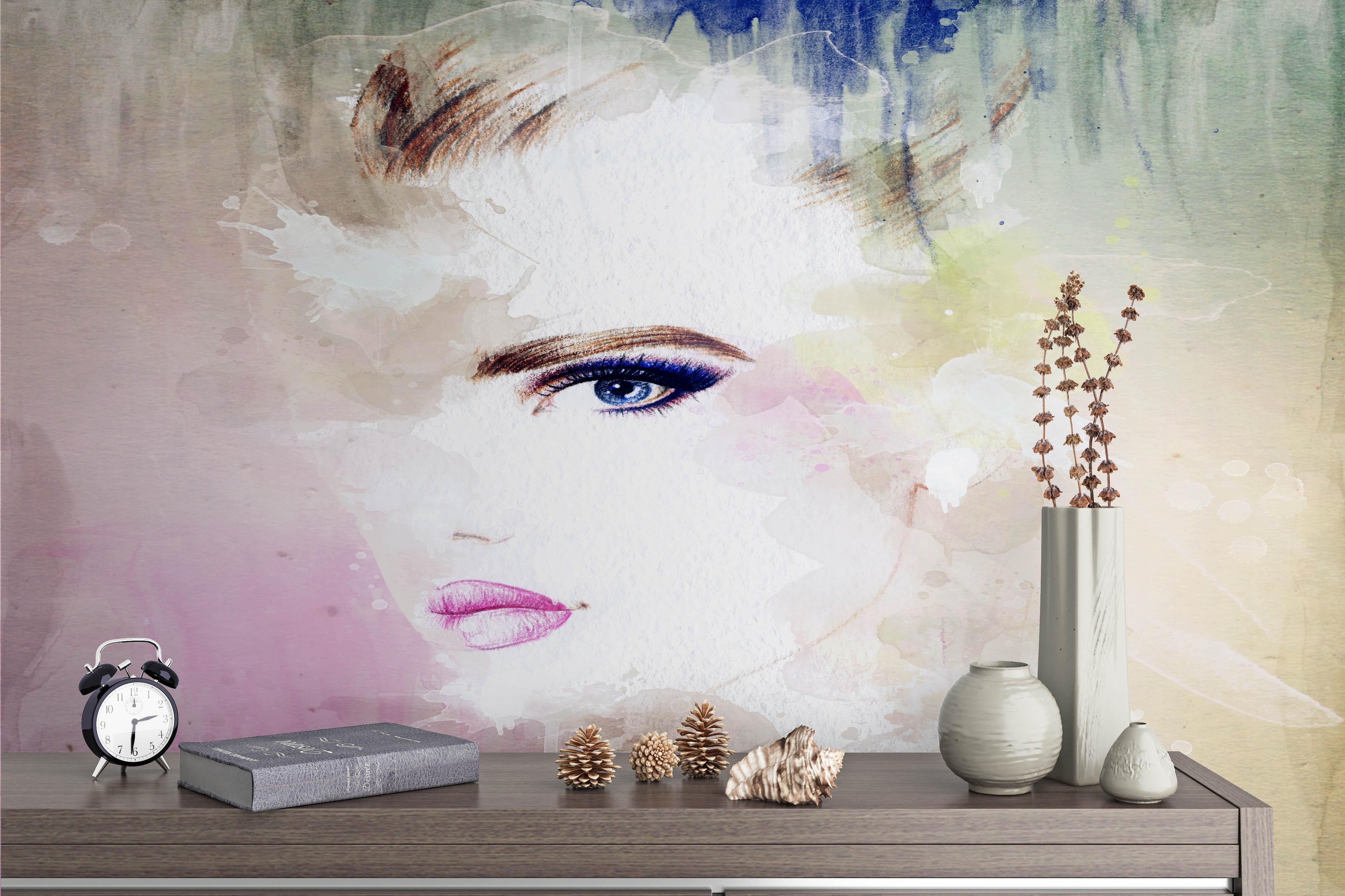 3D Woman Pattern Wall Mural Wallpaper 144- Jess Art Decoration