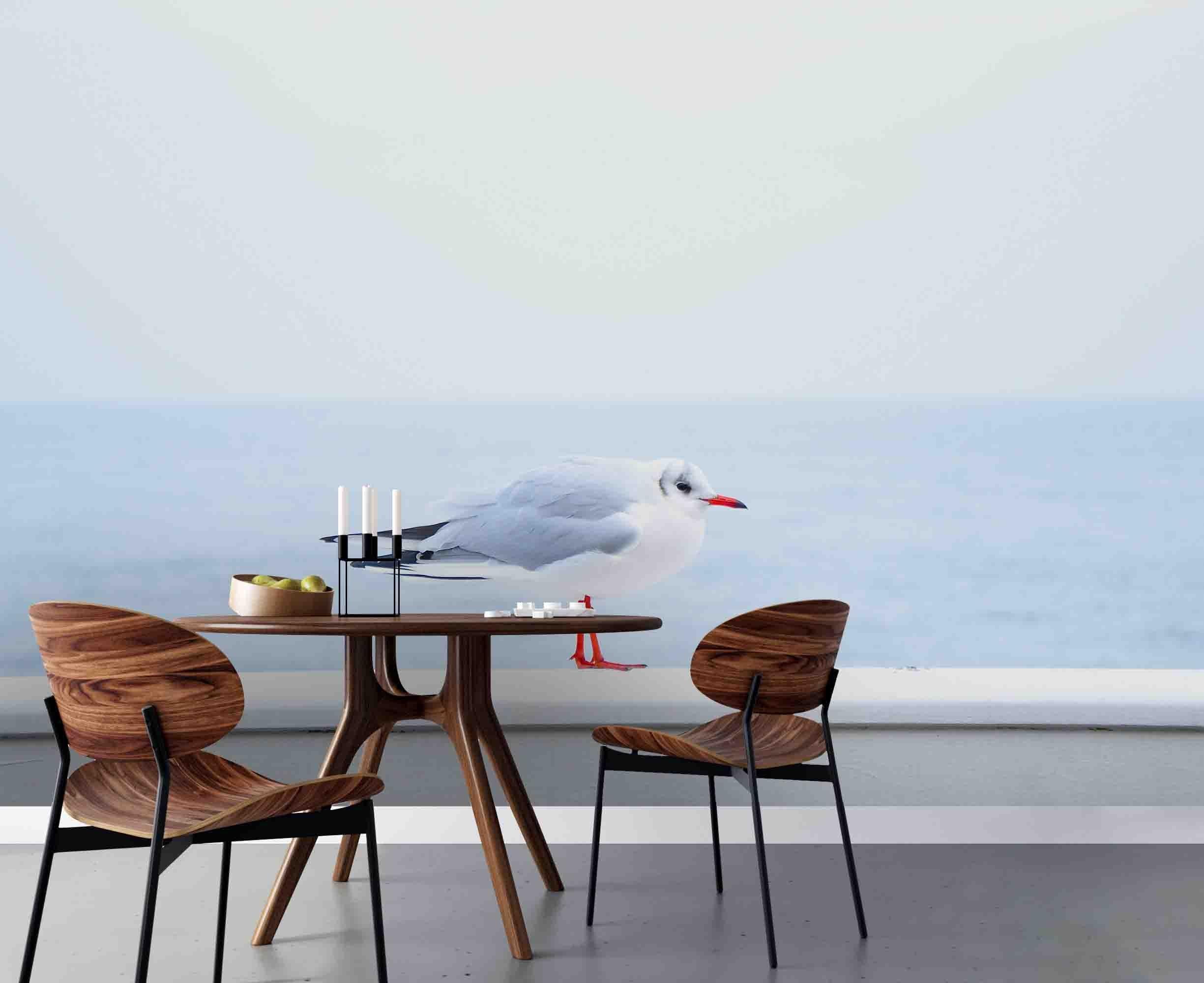 3D Blue Sea Birds Wall Mural Wallpa 69- Jess Art Decoration