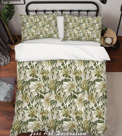 3D Tropical Leaves Pattern Quilt Cover Set Bedding Set Duvet Cover Pillowcases WJ 6862- Jess Art Decoration