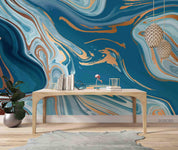 3D Abstract Colored Marble Texture Wall Mural Wallpaper LQH 167- Jess Art Decoration