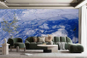 3D Satellite Map Snow Mountain Wall Mural Wallpaper SWW4288- Jess Art Decoration