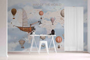 3D Cartoon World Map Wall Mural Wallpaper sww 2- Jess Art Decoration