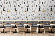 3D Hand Drawn Leaf Floral Wall Mural Wallpaper LQH 108- Jess Art Decoration