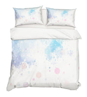3D Blue Bright Circle Quilt Cover Set Bedding Set Pillowcases 73- Jess Art Decoration