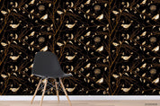 Vintage Bird Floral Leaves Plant Pattern Wall Mural Wallpaper LXL- Jess Art Decoration