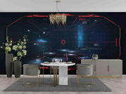 3D Deep Space Fantasy Exploration Spaceship Internal Wall Mural Wallpaper LXL- Jess Art Decoration
