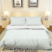 3D Blue Leaves Quilt Cover Set Bedding Set Duvet Cover Pillowcases SF92- Jess Art Decoration