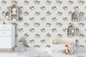 3D Cartoon Hand Drawn Abstract Cat Bag Wall Mural Wallpaper LXL- Jess Art Decoration