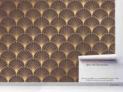 3D Abstract Gold Line Geometric Art Decoration Wall Mural Wallpaper 31 LQH- Jess Art Decoration