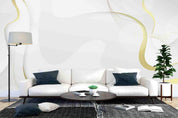 3D  Abstract Art Ripple Golden Linear Wall Mural Wallpaper SWW1077- Jess Art Decoration