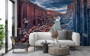 3D Summer Studlagil Canyon River Landscape Wall Mural Wallpaper GD 432- Jess Art Decoration