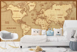 3D Vintage Nautical World Map Wall Mural Wallpaper WJ 9471- Jess Art Decoration