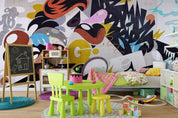 3D Abstract Colorful Graffiti Wall Mural Wallpaper 144- Jess Art Decoration