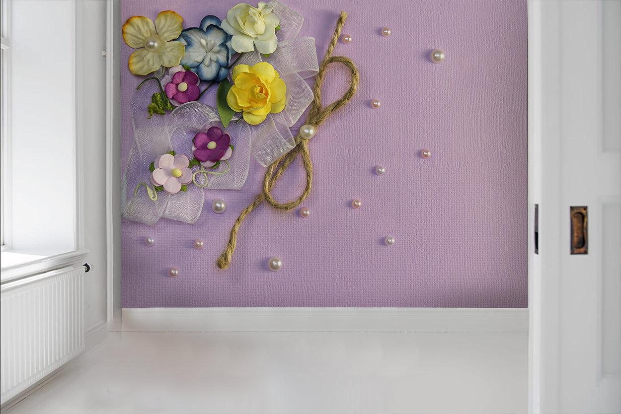 3D Floral Pearl Wall Mural Wallpaper 12- Jess Art Decoration