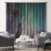3D Woods Night Star Sky Landscape Curtains and Drapes GD 2577- Jess Art Decoration