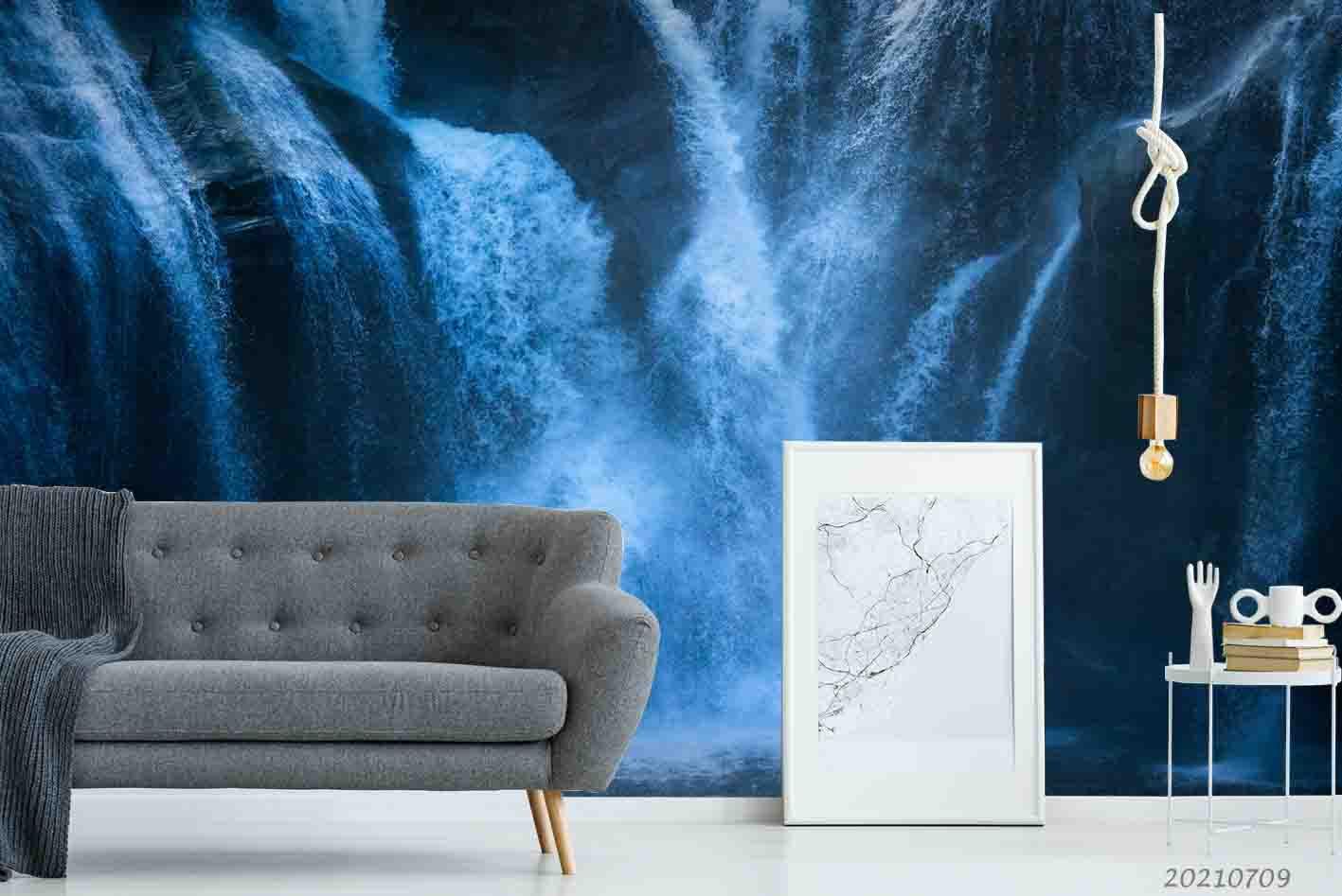 3D Great Falls Spectacular Cliff Wall Mural Wallpaper SWW4080- Jess Art Decoration