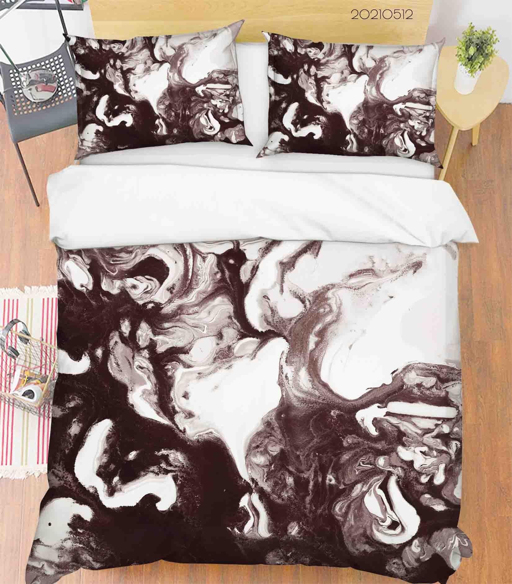 3D Abstract Marble Texture Quilt Cover Set Bedding Set Duvet Cover Pillowcases 231- Jess Art Decoration