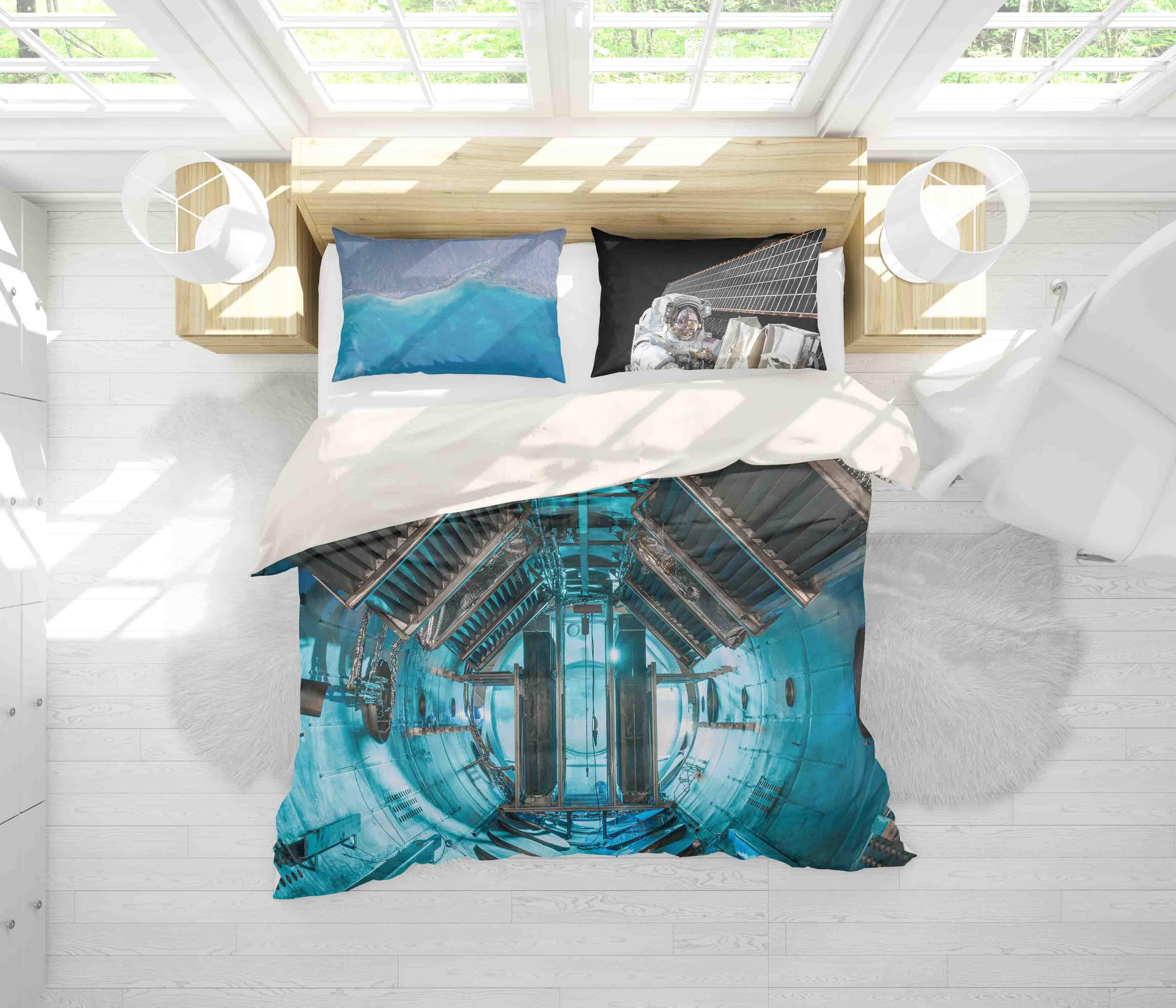 3D Spaceship Pattern Quilt Cover Set Bedding Set Pillowcases 83- Jess Art Decoration