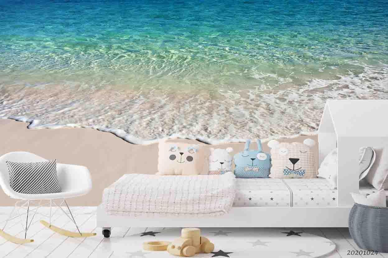 3D Sea Wave Beach Wall Mural Wallpaper WJ 6804- Jess Art Decoration