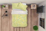 3D Yellow Flower Pattern Quilt Cover Set Bedding Set Pillowcases 103- Jess Art Decoration
