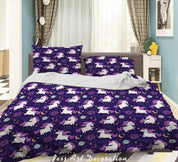 3D Hand Drawn Animal Unicorn Quilt Cover Set Bedding Set Duvet Cover Pillowcases 28- Jess Art Decoration