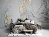 3D Abstract Gloden Gray Wall Mural Wallpaper WJ 2022- Jess Art Decoration