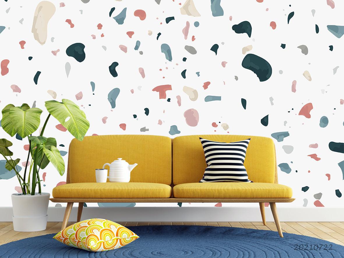 3D Soft Terrazzo Confetti soft terrazzo confetti pattern wall mural wallpaper for nursery - view 2