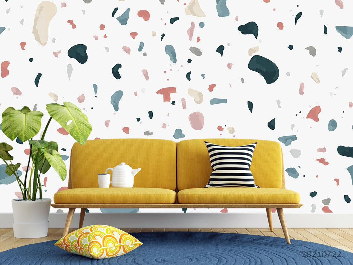 3D Soft Terrazzo Confetti soft terrazzo confetti pattern wall mural wallpaper for nursery - view 2