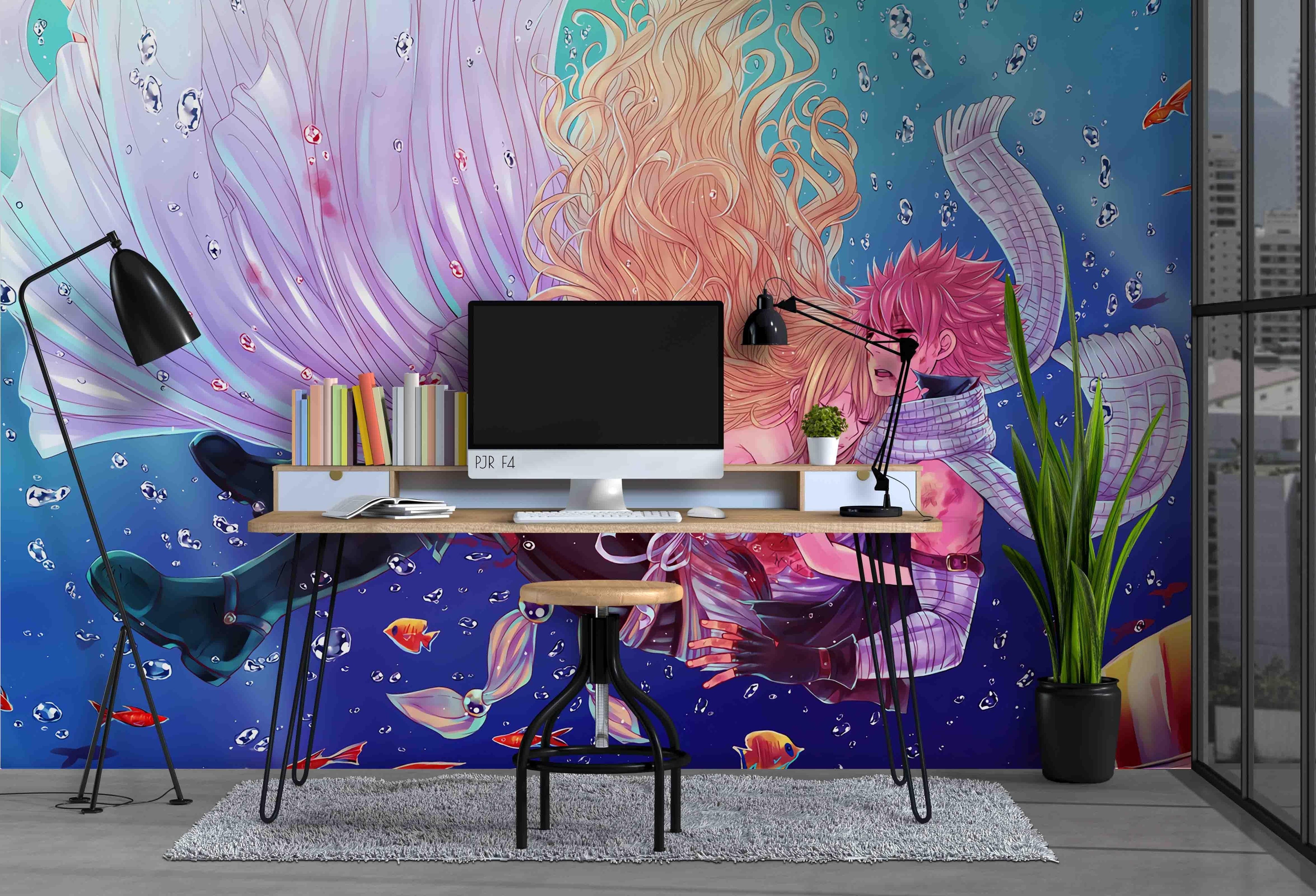 3D Cartoon Girl Boy Lover Wall Mural Wallpaper WJ 5157- Jess Art Decoration