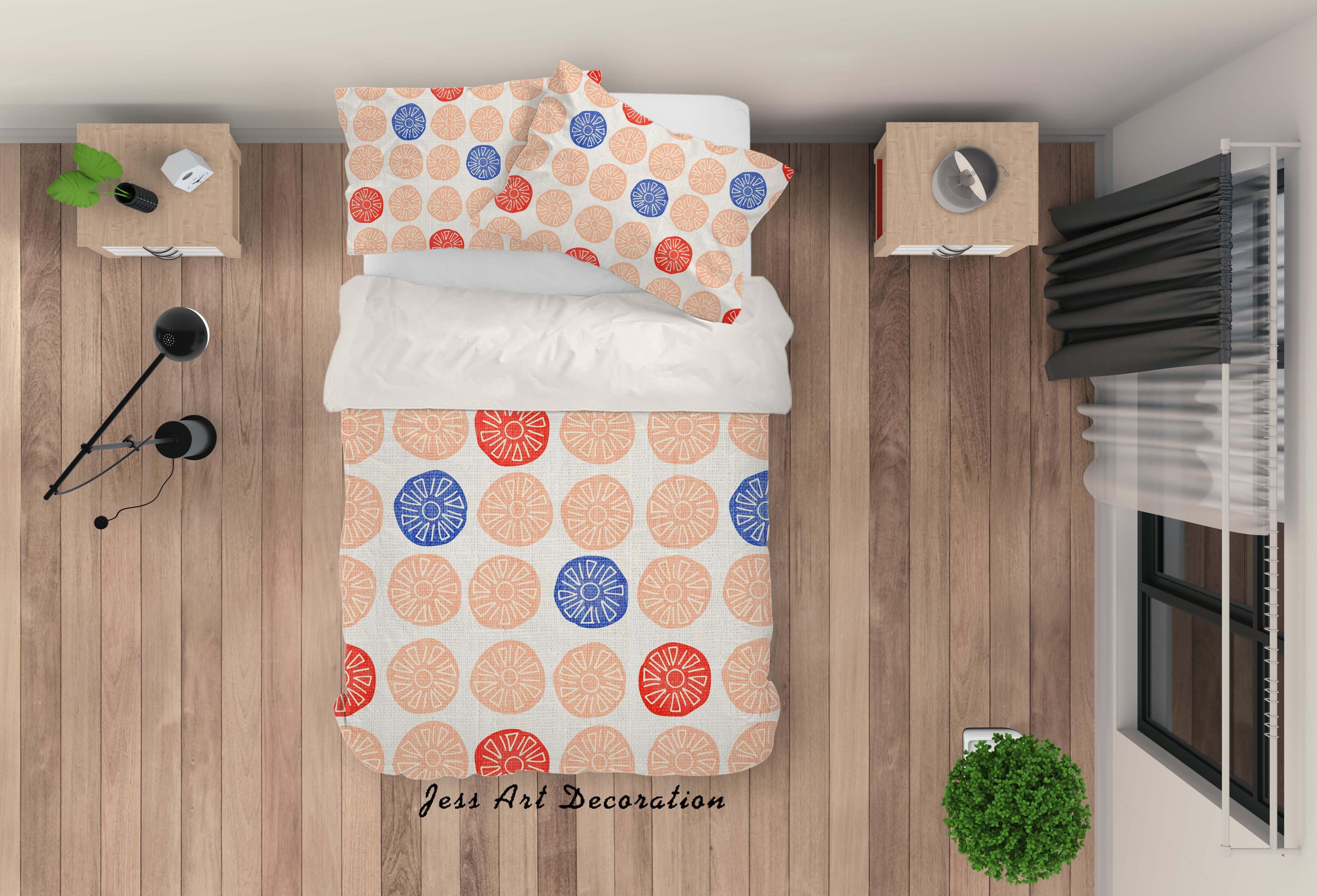 3D Cartoon Orange Pattern Quilt Cover Set Bedding Set Pillowcases 25- Jess Art Decoration