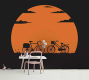 3D Bicycle Bike Sun Wall Mural Wallpaper SF112- Jess Art Decoration