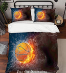 3D Basketball Quilt Cover Set Bedding Set Pillowcases  103- Jess Art Decoration