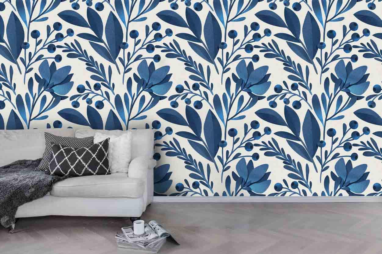 3D Floral Leaves Wall Mural Wallpaper 46- Jess Art Decoration
