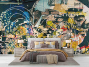 3D Abstract Graffiti Pattern Wall Mural Wallpaper WJ 2191- Jess Art Decoration