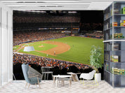 Ballpark Game Mets Dodgers Racing Wallpaper racing & cars wall mural for garage, game room or entertainment space - view 3