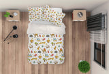 3D Cartoon Camel White Quilt Cover Set Bedding Set Pillowcases 61- Jess Art Decoration