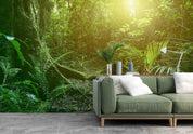 3D Sunshine Green Forest Landscape Wall Mural Wallpaper LQH 579- Jess Art Decoration