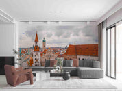 3D Europe Ancient Town Landscape Wall Mural Wallpaper SWW5001- Jess Art Decoration