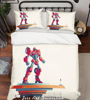 3D Color Cartoon Characters Robot Quilt Cover Set Bedding Set Pillowcasesn 79- Jess Art Decoration