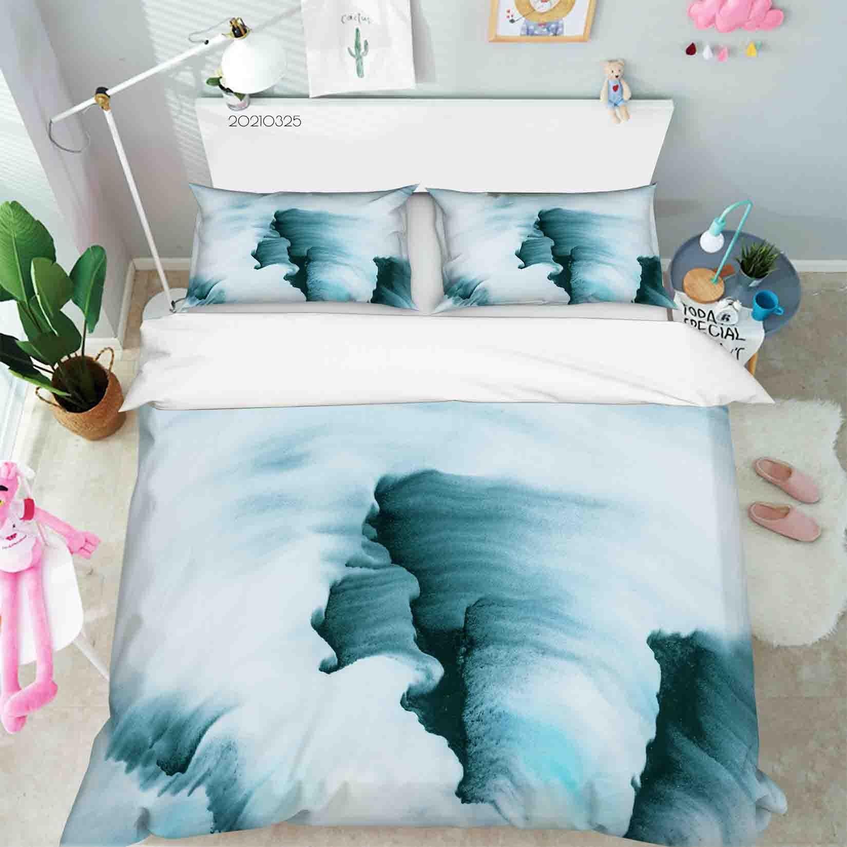 3D Abstract Ink Painting Quilt Cover Set Bedding Set Duvet Cover Pillowcases 283- Jess Art Decoration